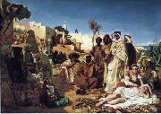 Arab or Arabic people and life. Orientalism oil paintings 601, unknow artist